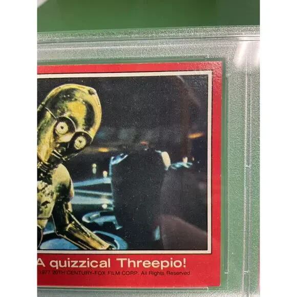 Star Wars 1977 A Quizzical Threepio! #126 PSA 7 CERT#65314215 - Picture 8 of 12